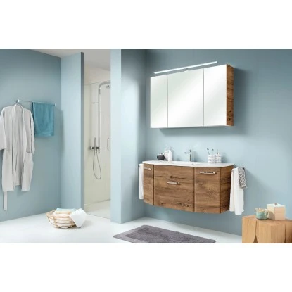 Pelipal Badmöbel-Set Zoey Rustico Eiche Ribbeck Nachbildung 112 Cm 3-teilig – Bild 5