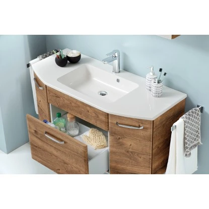 Pelipal Badmöbel-Set Zoey Rustico Eiche Ribbeck Nachbildung 112 Cm 3-teilig – Bild 8