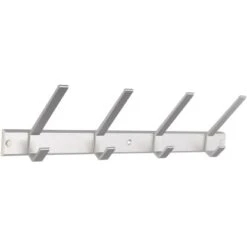 Siro Hakenleiste 1673 Metall Aluminium Matt LĂ€nge 450 Mm 4 Haken