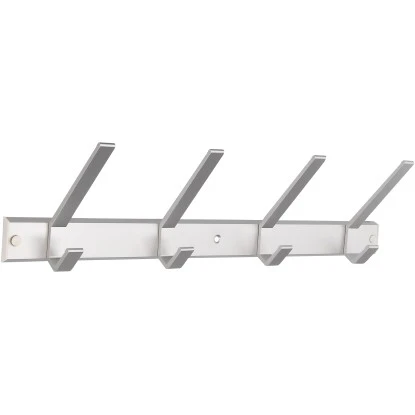 Siro Hakenleiste 1673 Metall Aluminium Matt Länge 450 Mm 4 Haken