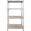 Ar Shelving Schwerlast-Steckregal Rivet 180 Cm X 90 Cm X 45 Cm 4 Böden Verzinkt
