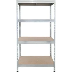 Ar Shelving Schwerlast-Steckregal Rivet 180 Cm X 90 Cm X 45 Cm 4 Böden Verzinkt