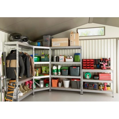 Ar Shelving Eck-Schwerlast-Steckregal Rivet Corner 180 Cm X 90 Cm X 90 Cm X 45 C – Bild 9