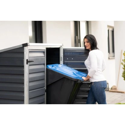 Palram Geräte- Und Mülltonnenbox Voyager Schwarz – Bild 7