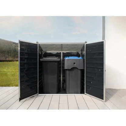 Palram Geräte- Und Mülltonnenbox Voyager Schwarz – Bild 15