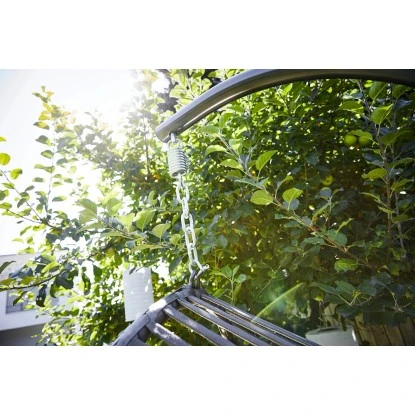 Hängesessel Leyburn Aus Polyrattan Grau-Taupe – Bild 11