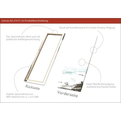 Leinwandbild Anonymus Sea Weaves 77 Cm X 27 Cm – Bild 3