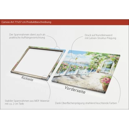 Leinwandbild Basic Anonymus Passagio Di Lago 77 Cm X 57 Cm – Bild 3