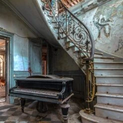 Glasbild Lost House III 50 Cm X 50 Cm