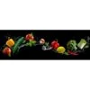 Glasbild Flying Vegetables 80 Cm X 30 Cm