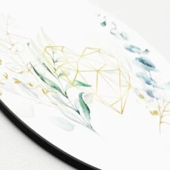 Glasbild Watercoloured Leaves III 20 Cm X 20 Cm