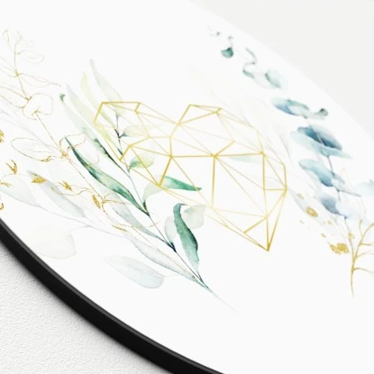 Glasbild Watercoloured Leaves III 20 Cm X 20 Cm