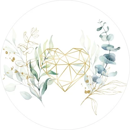 Glasbild Watercoloured Leaves III 20 Cm X 20 Cm – Bild 3