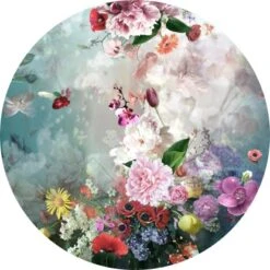 Glasbild Colourful Baroque Flowermi Cm X L 30 Cm X 30 Cm