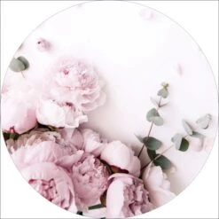 Glasbild Pink Flowers II 30 Cm X 30 Cm