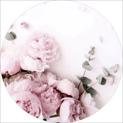 Glasbild Pink Flowers II 30 Cm X 30 Cm