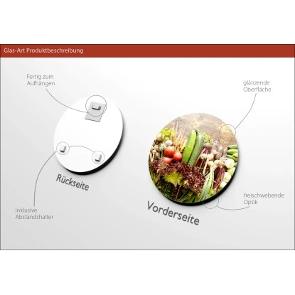 Glasbild Gemüse I 30 Cm X 30 Cm – Bild 3