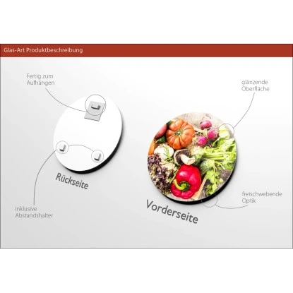 Glasbild Gemüse II 30 Cm X 30 Cm – Bild 3