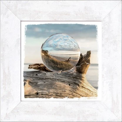 Bild Mit Rahmen Beauty Drop On Wood 44 Cm X 44 Cm