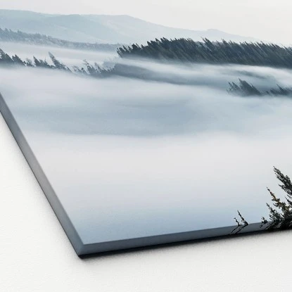 Leinwandbild Anonymus Foggy Trees 116 Cm X 84 Cm – Bild 2