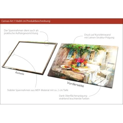 Leinwandbild Anonymus Beautiful Garden I 116 Cm X 84 Cm – Bild 3