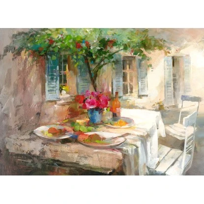 Leinwandbild Anonymus Beautiful Garden I 116 Cm X 84 Cm