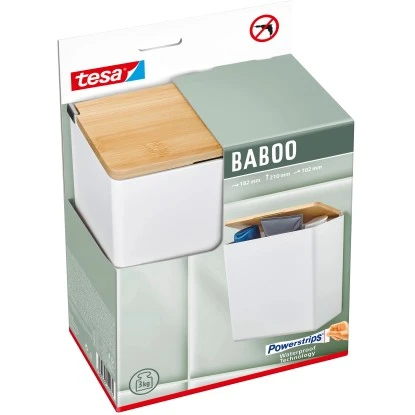 Tesa Baboo Aufbewahrungsbox Large Weiß Mit Deckel – Bild 2