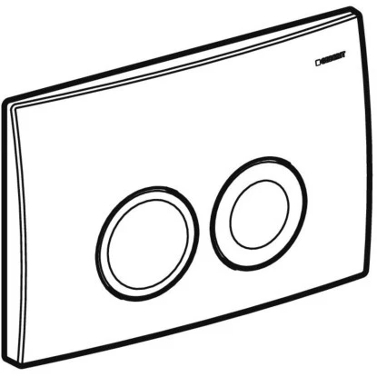 Geberit Betätigungsplatte Delta25 2-Mengen-Spülung Weiß – Bild 2