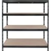 Ar Shelving Schwerlast Steckregal Rivet XL 180cm X 160cm X 60cm 4BAnthrazit FSC®