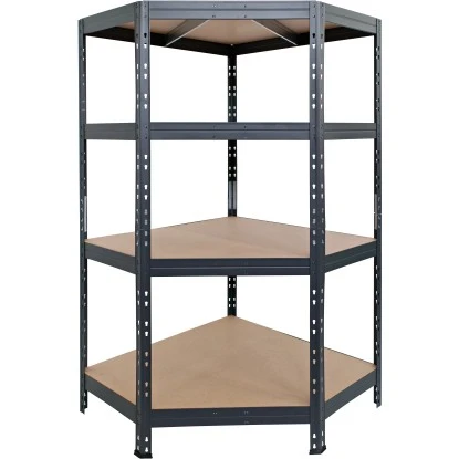 Metall-Eck-Schwerlast-Steckregal Rivet Anthrazit 180 Cm X 90 Cm X 45 Cm X 65 Cm