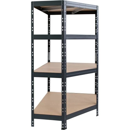 Metall-Eck-Schwerlast-Steckregal Rivet Anthrazit 180 Cm X 90 Cm X 45 Cm X 65 Cm – Bild 2