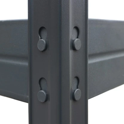 Metall-Eck-Schwerlast-Steckregal Rivet Anthrazit 180 Cm X 90 Cm X 45 Cm X 65 Cm – Bild 7