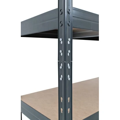 Metall-Eck-Schwerlast-Steckregal Rivet Anthrazit 180 Cm X 90 Cm X 45 Cm X 65 Cm – Bild 9