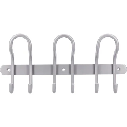 Siro Hakenleiste 1783 Metall Aluminium Länge 300 Mm 6 Haken – Bild 2