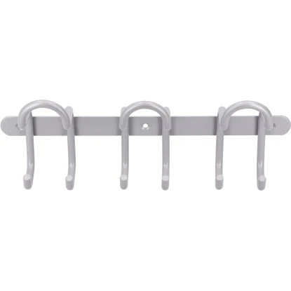 Siro Hakenleiste 1783 Metall Aluminium Länge 300 Mm 6 Haken – Bild 4