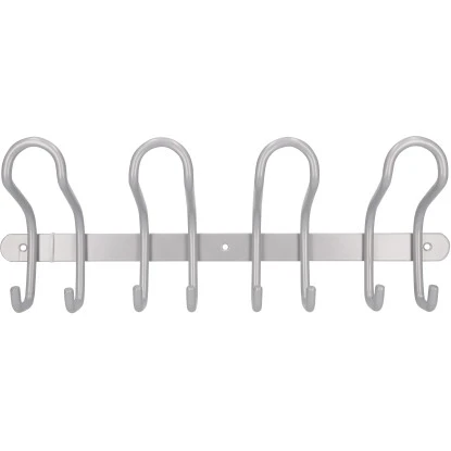 Siro Hakenleiste 1783 Metall Aluminium Länge 400 Mm 8 Haken – Bild 2