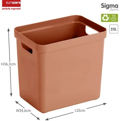 Sunware Aufbewahrungsbox Sigma Home 25 L Terra – Bild 2