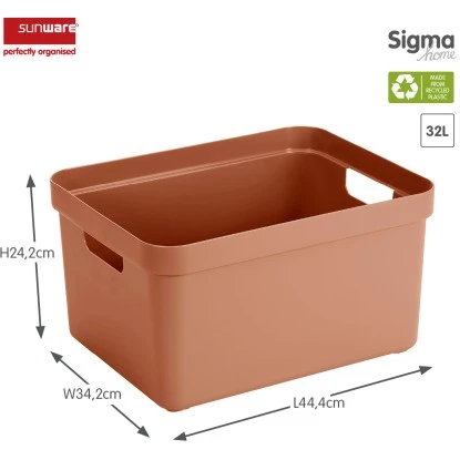 Sunware Aufbewahrungsbox Sigma Home 32 L Terra – Bild 2