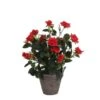 Mica Decorations Kunstpflanze Rosenstrauch Im Blumentopf Stan Ø 25 X 33 Cm Rot