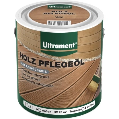 Ultrament Pflegeöl Holz 2,5 L Teak