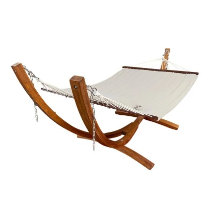 Axi Hängematte Hawaii Set Mit Holzgestell Beige – Bild 5