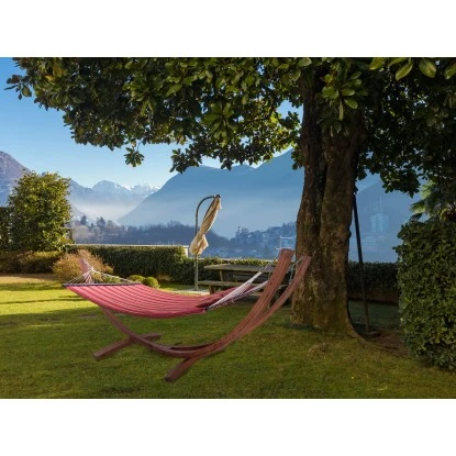Axi Hängematte Hawaii Set Mit Holzgestell Rot – Bild 2