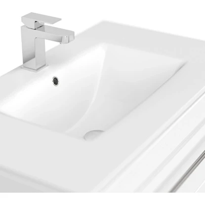 Posseik Badmöbel-Set Homeline 80 Cm Weiß Hochglanz 5-teilig – Bild 10