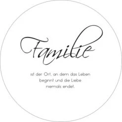 Pro Art Glasbild Familie Ø 30 Cm