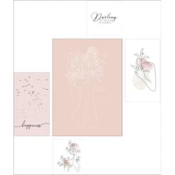 Pro Art Bilder Canvas-Art For My Darling 2x 25x25 Cm, 2x 25x45 Cm, 50x70 Cm