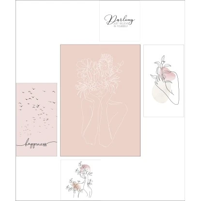 Pro Art Bilder Canvas-Art For My Darling 2x 25x25 Cm, 2x 25x45 Cm, 50x70 Cm