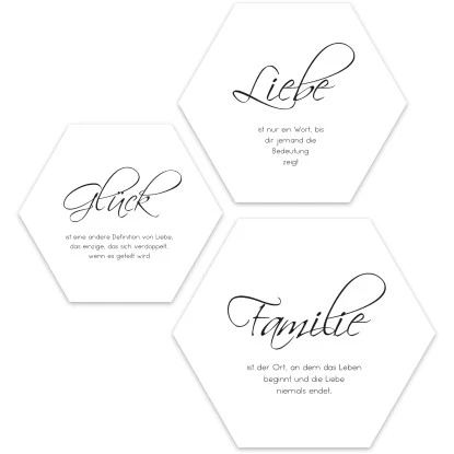 Pro Art Bildkacheln Cut-Out Liebe I 3 Stk. 50 Cm X 50 Cm