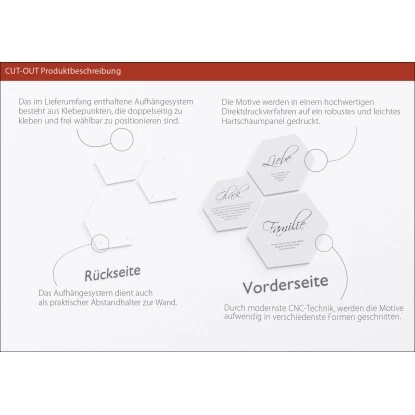 Pro Art Bildkacheln Cut-Out Liebe I 3 Stk. 50 Cm X 50 Cm – Bild 3