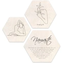 Pro Art Bildkacheln Cut-Out Line Art III 3 Stk. 50 Cm X 50 Cm