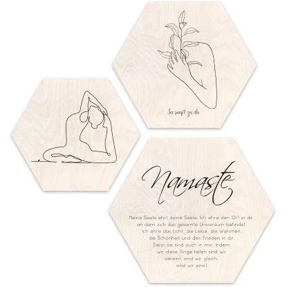 Pro Art Bildkacheln Cut-Out Line Art III 3 Stk. 50 Cm X 50 Cm